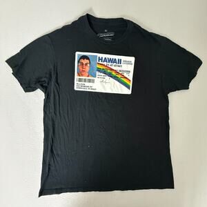 Superbad McLovin Hawaii Driver License Graphic T-Shirt Black XL Ripple Junction